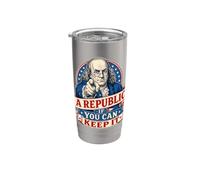 Benjamin Franklin : Une république si vous pouvez la garder Gobelet isotherme en acier inoxydable double paroi