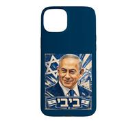 Benjamin Netanyahu, emblématique Premier ministre d'État d'Israël Coque pour iPhone 15 Plus