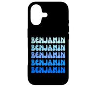 Benjamin Retro Name Stack Design Coque pour iPhone 17