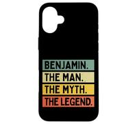 Benjamin The Man The Myth The Legend Funny Personnalisable Coque pour iPhone 16 Plus