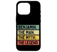Benjamin The Man The Myth The Legend Funny Personnalisable Coque pour iPhone 16 Pro