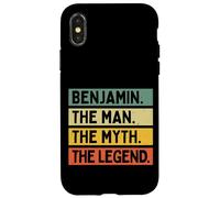 Benjamin The Man The Myth The Legend Funny Personnalisable Coque pour iPhone X/XS