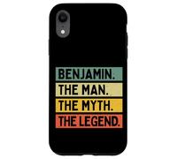 Benjamin The Man The Myth The Legend Funny Personnalisable Coque pour iPhone XR