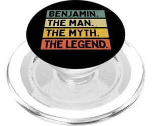 Benjamin The Man The Myth The Legend Funny Personnalisable PopSockets PopGrip pour MagSafe