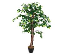 Benjamini Plante artificielle en pot 115 cm - large - Deko Plante d'intérieur artificielle