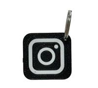 Benji-Designs Porte-clés NFC Mini personnalisé avec Logo Instagram - pour promouvoir Les influenceurs, Les Marques, Les Entreprises - Réseaux Sociaux - Tag NFC - Porte-clés NFC