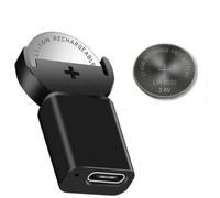 BenjiPower - Chargeur de Piles Bouton Rechargeable (Batterie) avec 1x LIR2032 (remplace CR2032) USB Type C