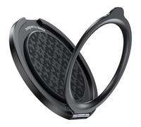 BENKS Anneau Téléphone Magnétique pour MagSafe Support et Grip 2-en-1, Rotation 360°, Support 180°, Kevlar Anneau avec Sangle, Poignée Ergonomique pour iPhone 17/16/15/14/13 Pro Max, ArmorGrid Noir