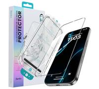BENKS GlassWarrior HD Film de protection d'écran pour iPhone 16 Pro Max en verre blindé [Full Screen] Film de protection incassable 9H + Verre de protection [Installation automatique] Anti-traces de