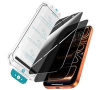 BENKS Verre Trempé Anti Espion pour iPhone 17 Pro 6,3 Pouces, Anti-Espion à 26°, 3D Couverture Complète Vitre Protection, Dépoussiérage Automatique, Sans Bulles, Dureté 9H, 2 Pièces