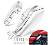 Benlari Déflecteurs d'air chromés pour cadre intermédiaire 2009-2024 Compatible avec Harley Davidson Touring Street Glide Road Glide Electra Glide Road King Ultra Limited Tri Glide CVO