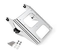 Benlari Support de Coffre Amovible chromé 09-13 2-Up Tour Pack Compatible Harley Davidson Touring 2009-2013 Street Glide Road King Road Glide Electra Glide 2010 2011 2012