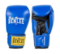 BENLEE Gants de Boxe en Cuir Fighter - Bleu/Noir - 12 oz