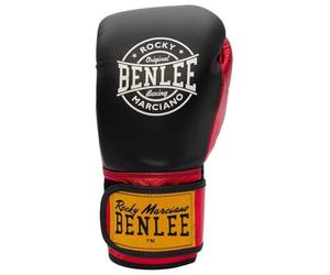BENLEE Gants de Boxe en Cuir Metalshire - Noir/Rouge - 12 oz