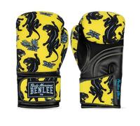 Benlee Gants de Boxe en Cuir synthétique et Textile Panthère Jaune/Noir/Bleu 08 oz