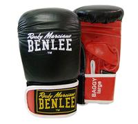 BENLEE Rocky Marciano Gants de Sac en Cuir Unisexe pour Adulte Noir/Rouge Taille L