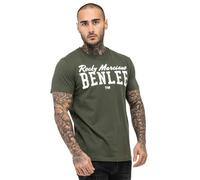 Rocky Marciano BenLee T-shirt Logo Homme olive et blanc Taille L
