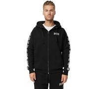 BENLEE KEMPTON Veste à capuche pour homme avec fermeture éclair Coupe normale, noir/blanc, M
