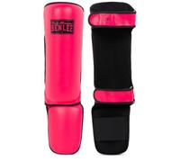 Benlee Paire de protège-tibias en cuir synthétique Guardian Fluo/Rose L/XL