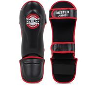 BENLEE Protège-Tibias pour Enfant en Cuir synthétique (1 Paire) Buster Junior - Noir