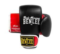 BENLEE Rocky Marciano Baggy Gants en Cuir pour Adulte, Noir/Rouge, Taille M