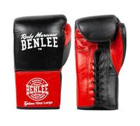 BENLEE Rocky Marciano Gants de Concert Unisexe en Cuir pour Adulte Noir/Rouge 283 g