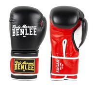 BENLEE Rocky Marciano Sugar Deluxe Gants de Boxe, Mixte, Sugar Deluxe, Noir/Rouge, 18 oz