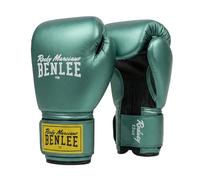 BENLEE Rodney Gants de Boxe en Cuir synthétique Vert métallisé/Noir 14 oz