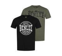 Benlee T-Shirt 'Darcut' olive / noir / blanc, Taille M