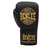 BENLEE Warren Gants de Boxe en Cuir, Noir/doré, 08 oz R