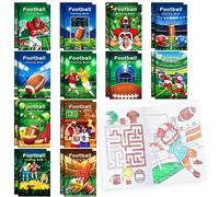 BenLouis Lot de 24 mini-livres de coloriage pour enfants, th me football, pour f te d'anniversaire, pour gar ons, Super Football Bowl