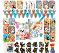 BenLouis Lot de 84 livres de coloriage en vrac pour enfants, salle de nimal de compagnie, cadeau d'anniversaire, bonbons, friandises, décoration de pattes, piñata