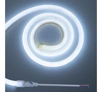 BENLUN 24V Lueur à 360 Degrés Ruban LED Neon 5M, 6500K Blanc Froid Bande LED Exterieur Etanche, Flex 8W/M Bandeau LED pour Décoration Intérieure, Chambre (alimentation non incluse)