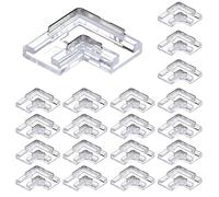 BENLUN Bandes LED Connecteur Angle Plug 20 Pièces 8MM 2PIN L-Forme pour Non Filaire Sans Soudure SMD COB LED Lumières Bande Angle