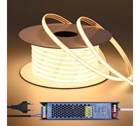 BENLUN Ruban LED COB 24V Exterieur Etanche 20m avec Transformateur