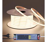 BENLUN Ruban LED COB 24V Exterieur Etanche 20m avec Transformateur