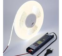 BENLUN Ruban LED COB 48V 20m CRI 92 Autocollante avec Transformateur