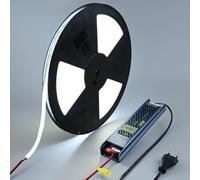 BENLUN Ruban LED COB Exterieur Etanche 48V 20m avec Transformateur