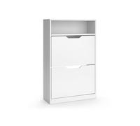 Benne à chaussures Luca 59x94cm avec 2 compartiments basculants Blanc Vicco 61407