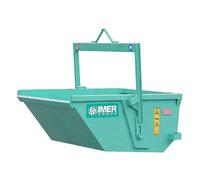 Benne à terre 600 l auto-basculante A-60 D à palonnier rabattable - IMER - 070203A060D