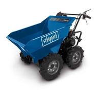 Scheppach Dumper - Benne motorisée thermique DP3000 | Charge maximale de 300kg | 5,6 CV | 4 roues motrices | 3x marche avant / 1x marche arrière | Mini brouette - mini camion benne