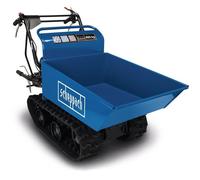 Scheppach Dumper - Benne motorisée Thermique sur chenilles DP4500 | Charge maximale de 400kg | 5,5 CV | Moteur 4T de 196cm3 | 3X Marche Avant / 1x Marche arrière | Benne basculante | Brouette