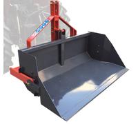 Benne de transport basculante hydraulique 120 cm - 500 kg - Pour tracteur - Attelage 3 points Torros TAGBH120