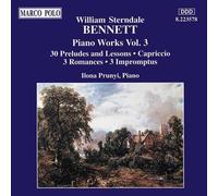 Bennett,William Sterndale / Prunyi - Piano Works-Vol. 3 [Compact Discs]