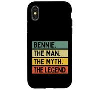 Bennie The Man The Myth The Legend Citation Humoristique personnalisée Coque pour iPhone X/XS