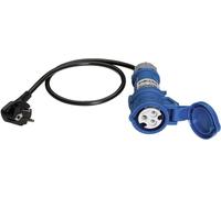 Benning 044143 Adaptateur de mesure Prise mâle + contact de protection - femelle CEE Cara bleu
