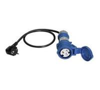 Benning 044143 Adaptateur de mesure Prise mâle + contact de protection - femelle CEE Cara bleu G