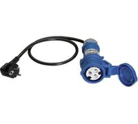 Benning 044144 Adaptateur de mesure Prise mâle + contact de protection - femelle CEE Cara bleu