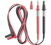 Benning 044145 Set de cordons de mesure de sécurité Banane mâle 4 mm pointe de test 1.00 m noir, rouge 1 pc(s)