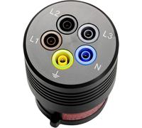 Benning BENNING TA 7-16 Adaptateur de mesure mâle CEE 16 A 5 pôles - femelle 4 mm noir